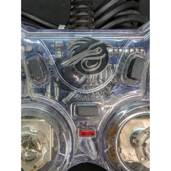 Pelican PL-659 Clear Wired PS2 Controller Rev061975 (04-08) Preowned Untested - Picture 5 of 8